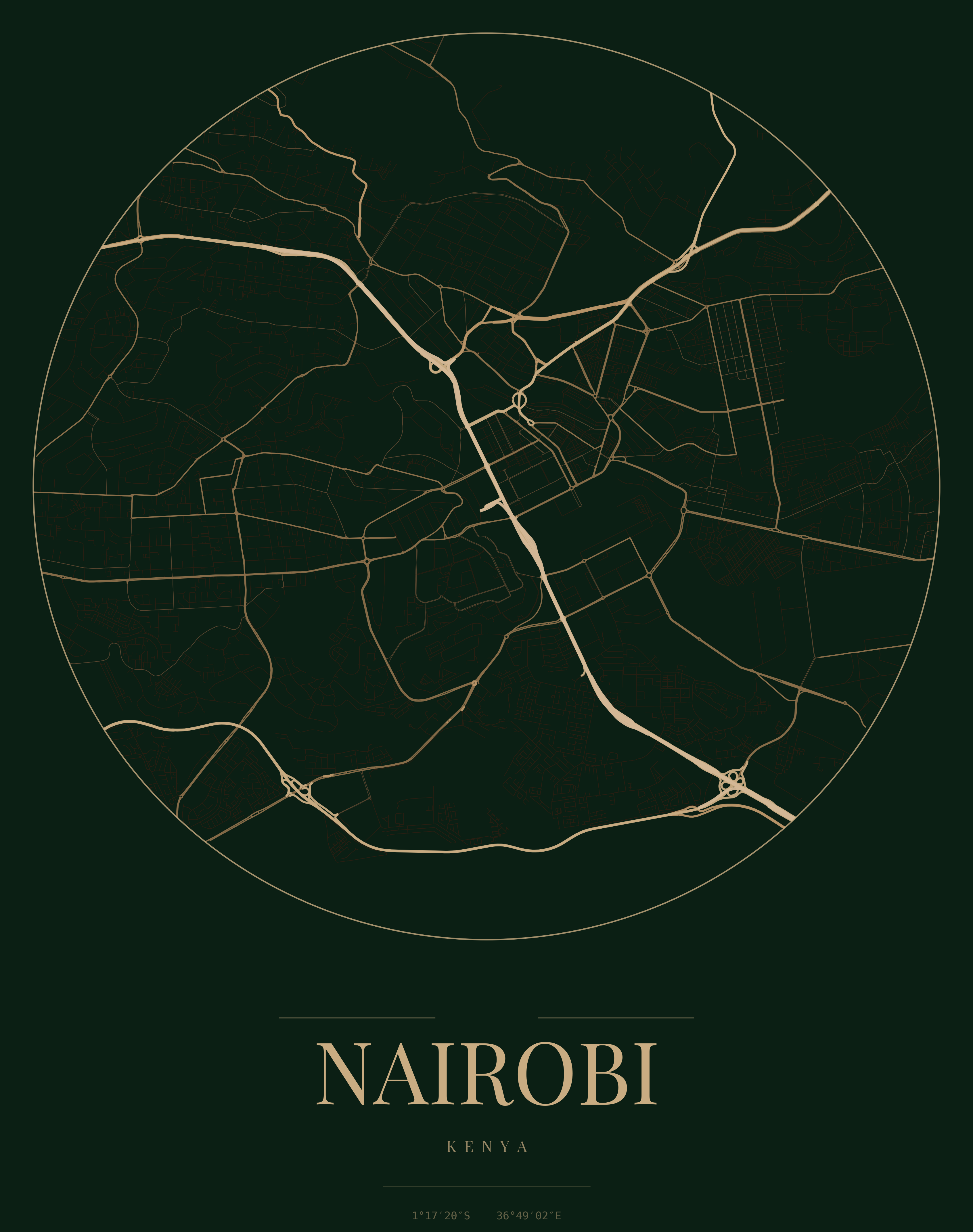 Spatial data dashboard print